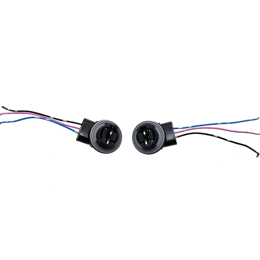 2x 3157 4157 Bulb Socket Brake Turn Signal Light Harness Wire Plug Connector