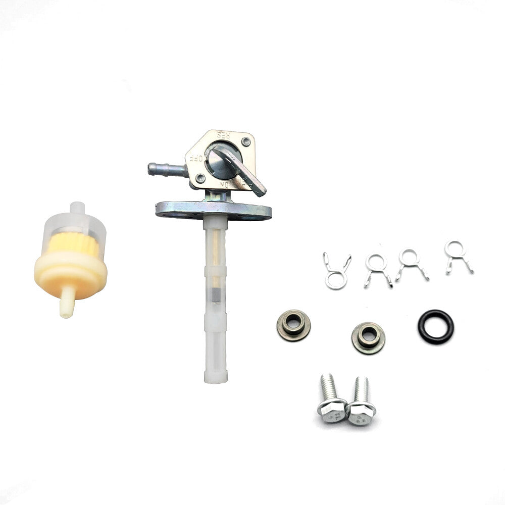 W/ Fuel Filter Tank Switch Fuel Valve Petcock For Honda XR100R XR50R XR80R XR70R