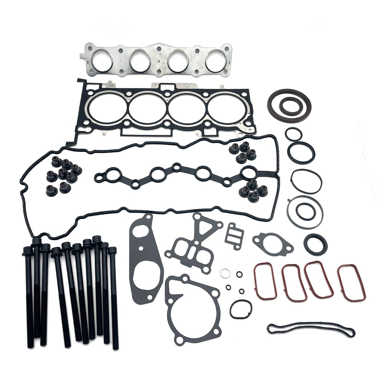 Solid Spare For Hyundai Sonata KIA Forte Soul G4KH 2.0L Engine Gasket Seal Kit w/ Head Bolts