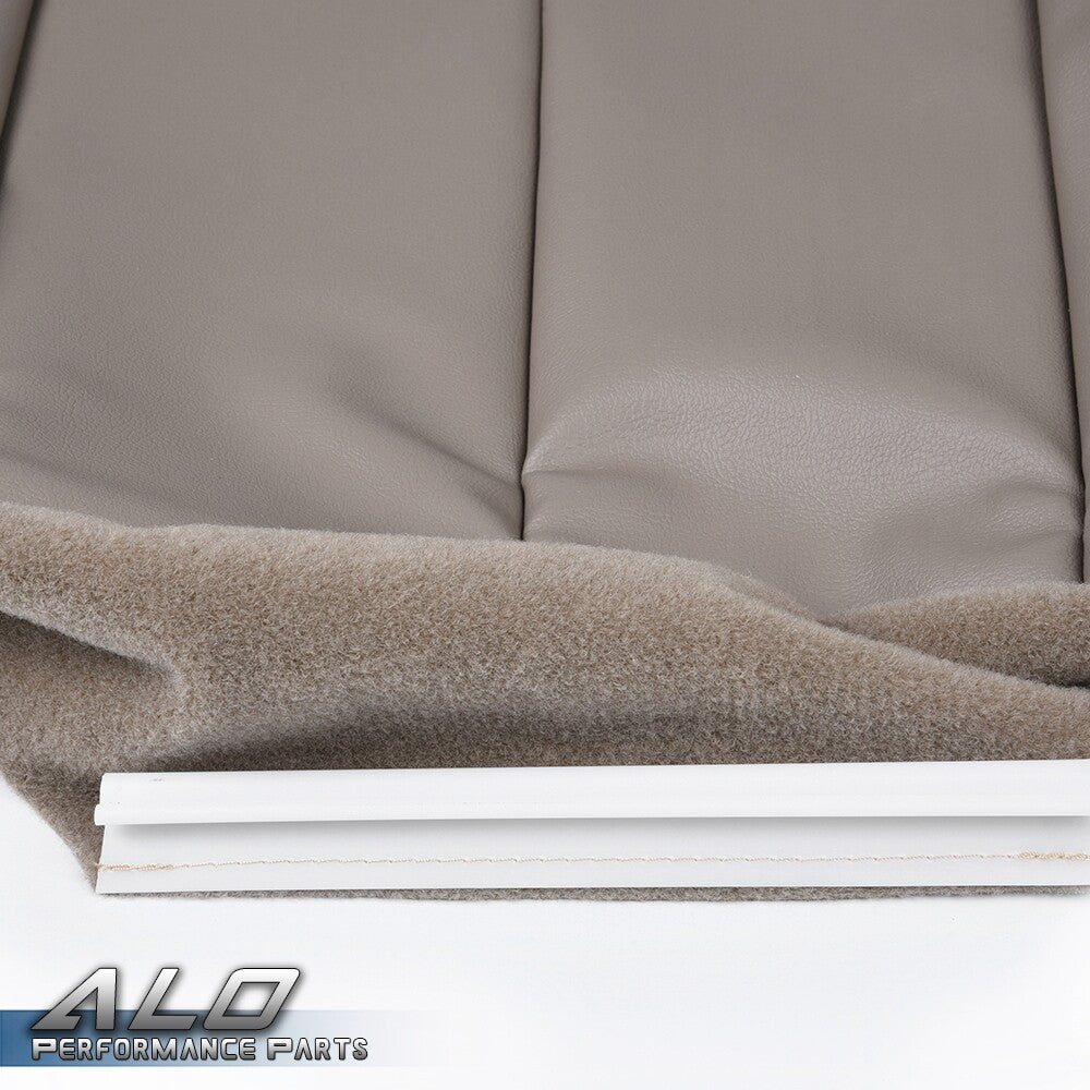 Solid Spare Driver Bottom Leather Seat Cover Beige Fit For 03-06 Silverado 1500 2500 3500