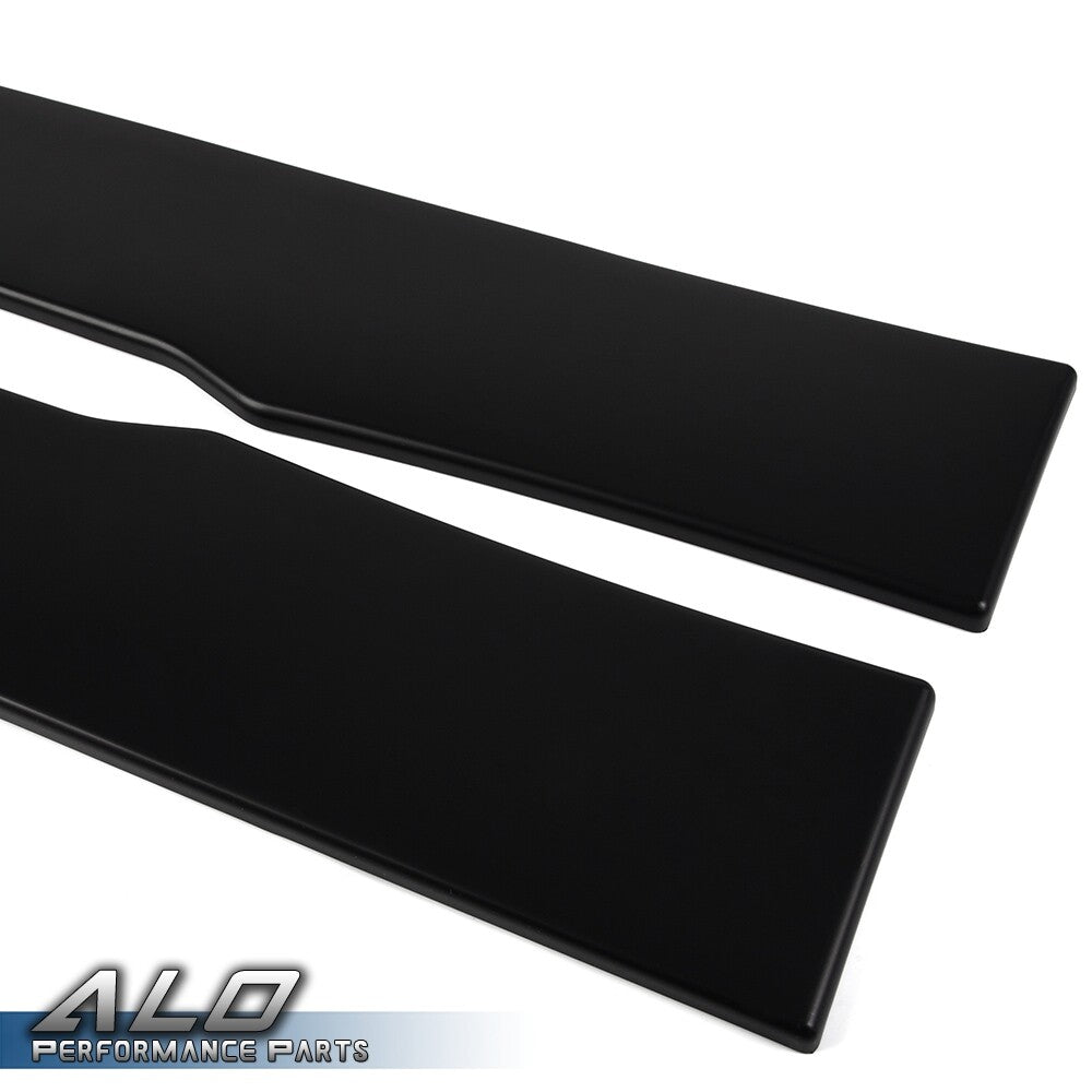 Solid Spare 4pcs Universal Car Side Skirt Extension Rocker Panel Splitter Lip For Most Car