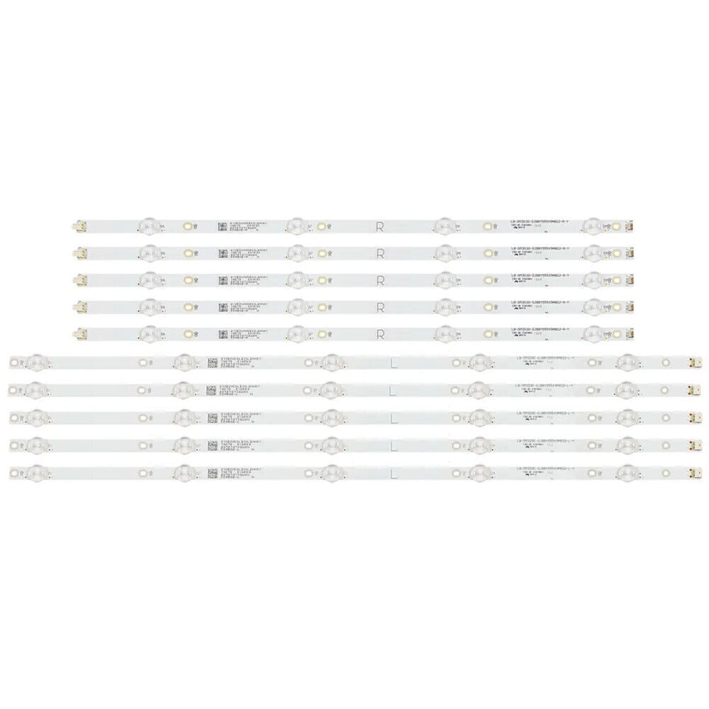 10pcs LED Strips For INSIGNIA NS-55DF710NA21 NS-55DF710NA19 LB55135 V0