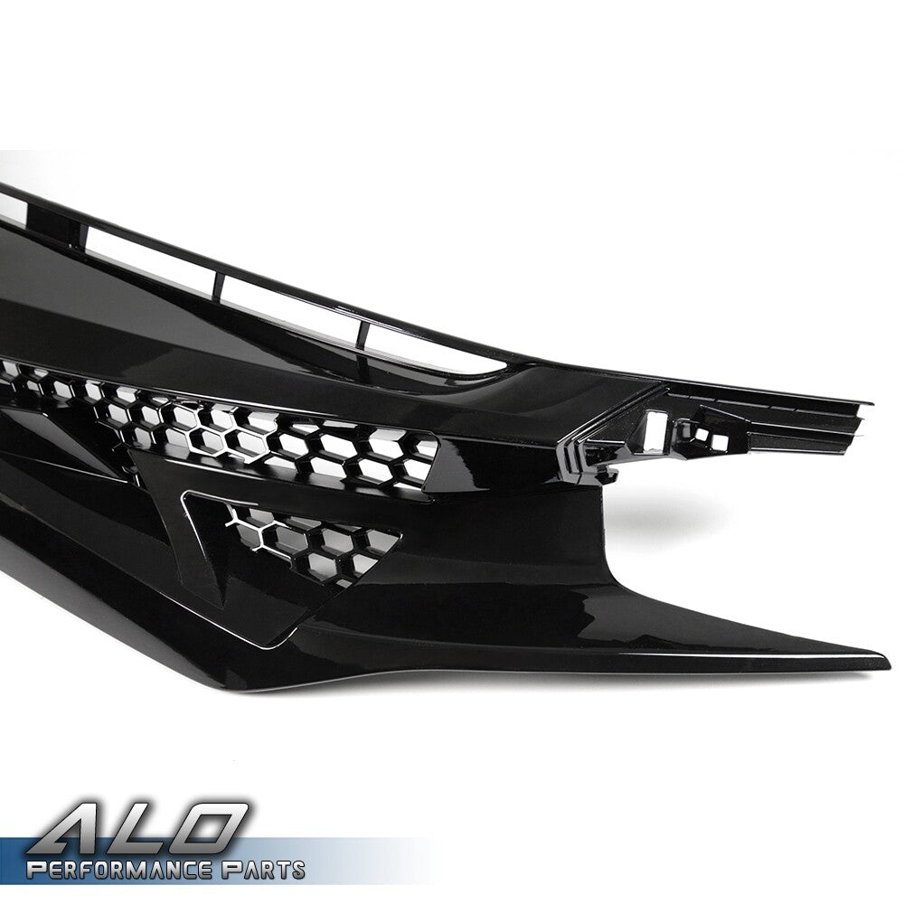 Solid Spare Fit For 2016-2021 Honda Civic Battle Style Sedan Front Bumper Grille Hood ABS