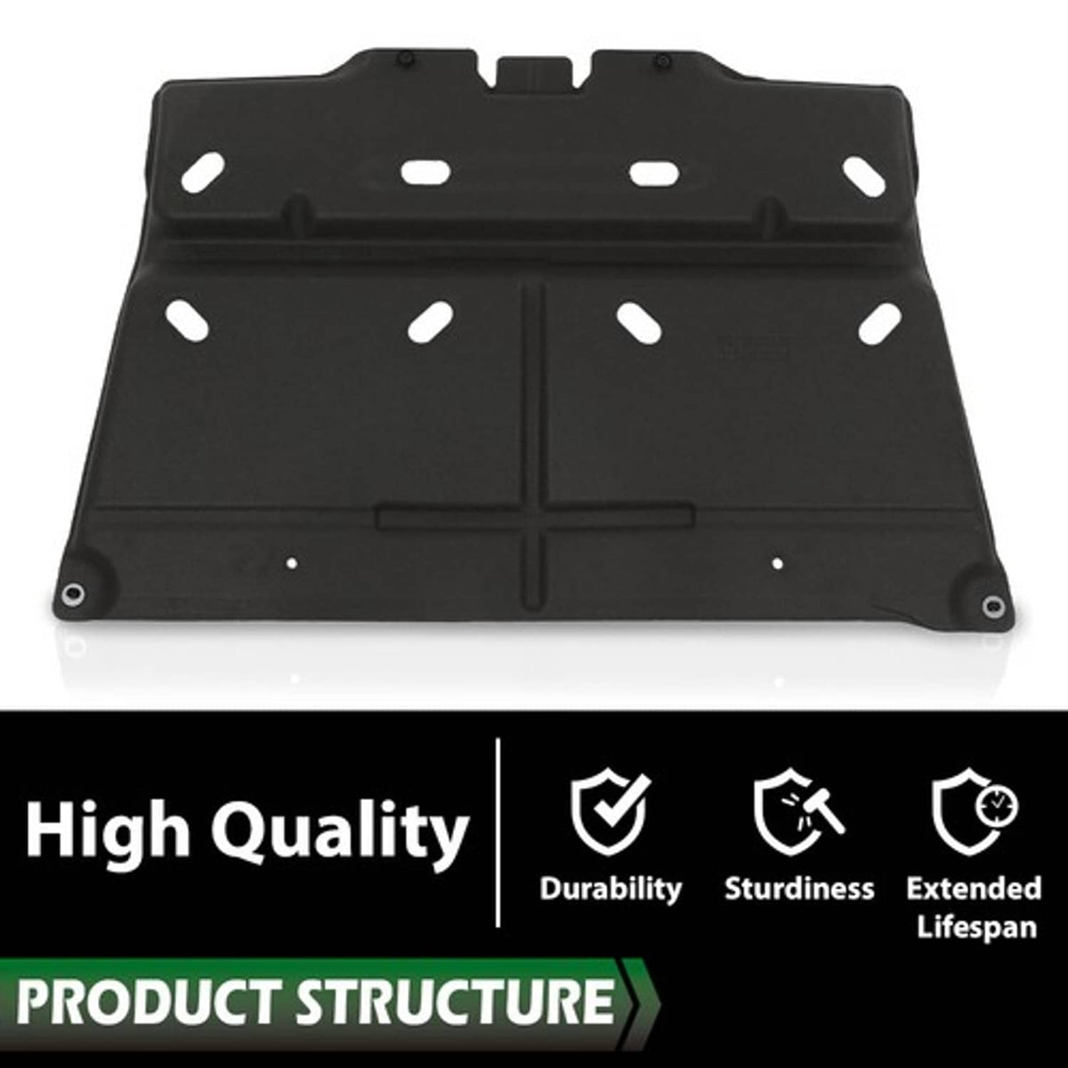 Solid Spare Fit For 2015-2024 Ford F-150 F150 Front Engine Splash Shield Guard Under Cover