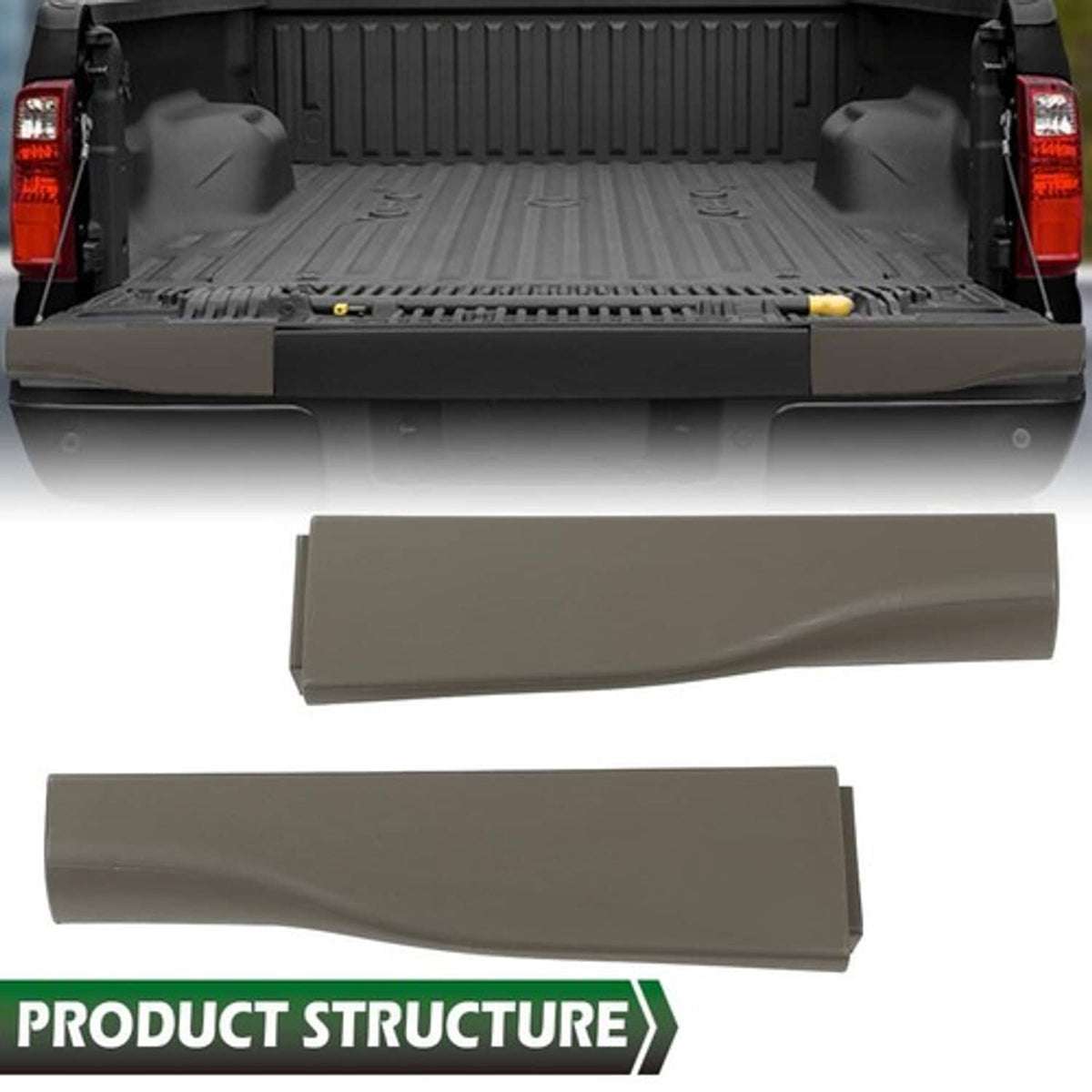 Solid Spare Fit For 2010-2016 Ford F250 F350 Flex Step Tailgate Molding Trim Cap Brown