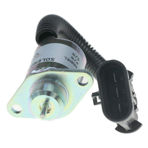 Solid Spare Shutoff Solenoid Valve 6670602 12V for Bobcat 463 553 S70 S100 3Pin