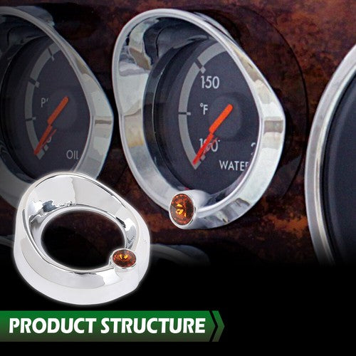 Solid Spare New Fit For Gauge Cover For Older Freightliner Century Jewel Visor 2 3/8 Orange