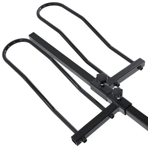 Solid Spare Foldable 2 Bike Rack Floor Stand Parking Hitch Mount Fat Tire Electric Bicycle