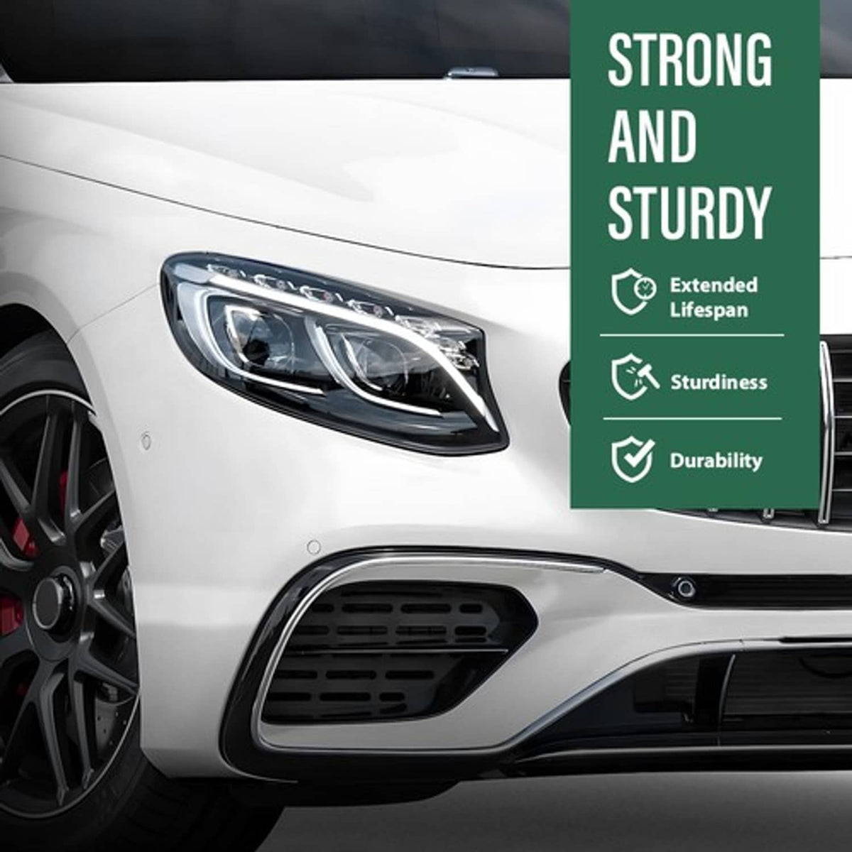Solid Spare Fit For Mercedes-Benz S-Class W222 2018-2020 Headlight Headlamp Lens Cover Right