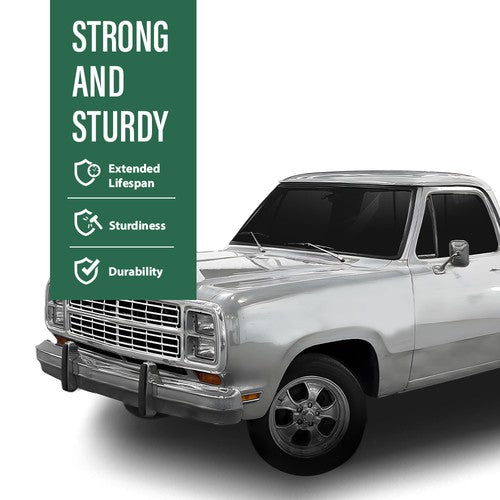 Solid Spare Engine Well Frame Rail Splash Shields Seals Fit 72-80 Dodge 2WD D Series Truck