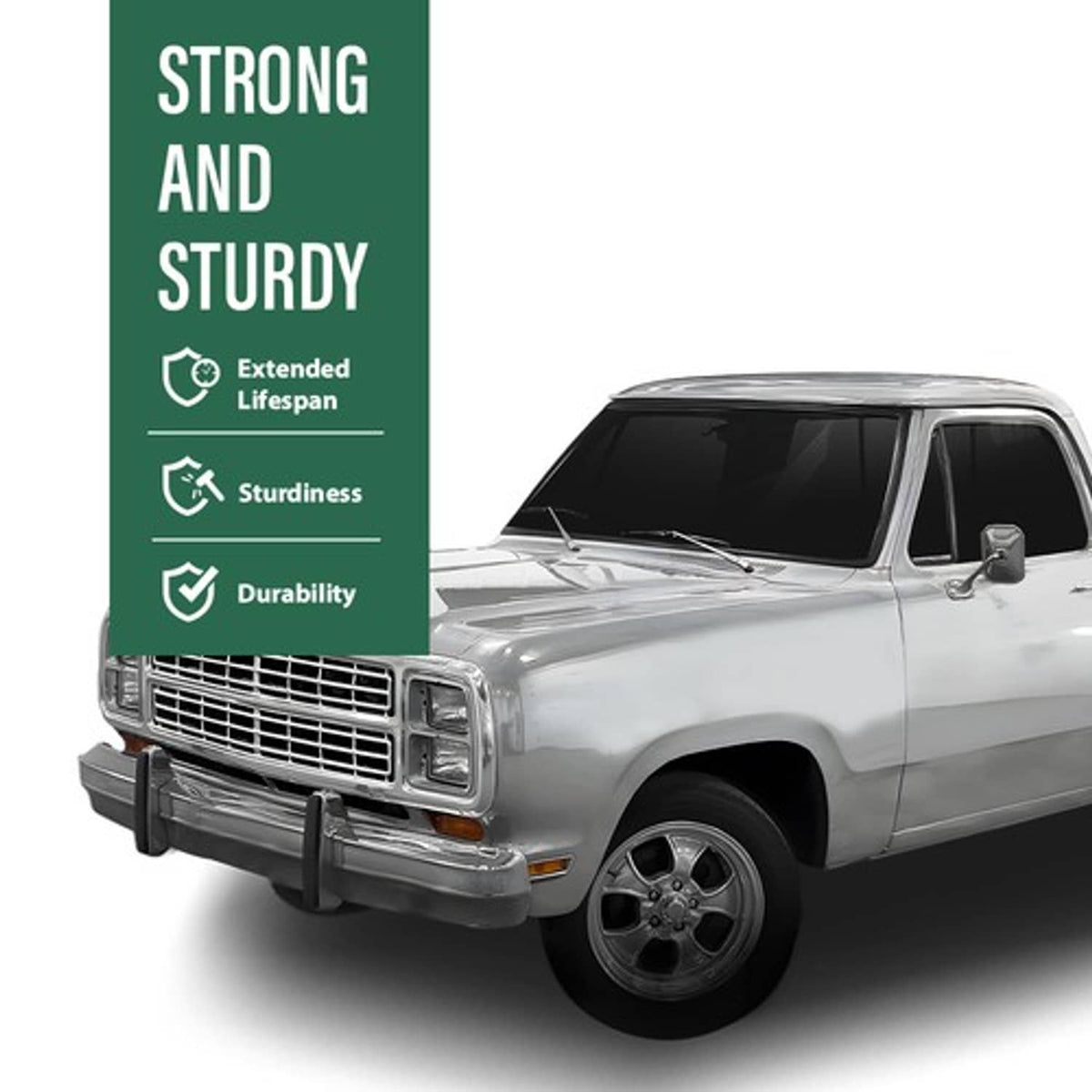 Solid Spare Engine Well Frame Rail Splash Shields Seals Fit 72-80 Dodge 2WD D Series Truck