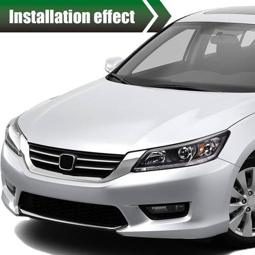 Solid Spare Fit For 2013-2015 Honda Accord Sedan Black Projector Headlight Left Driver Side