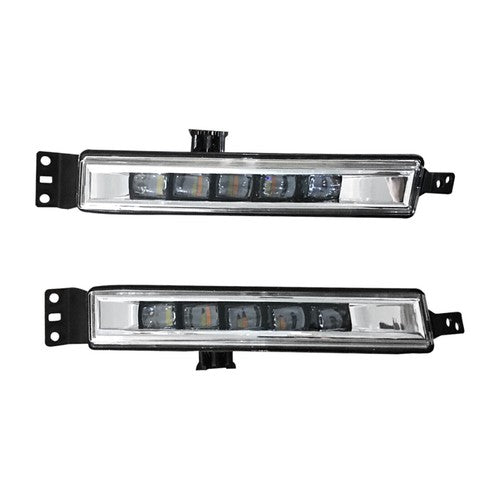 For 2016 2017 Honda Accord Sedan Front Upper/Lower Grille & LED Fog Lights Set