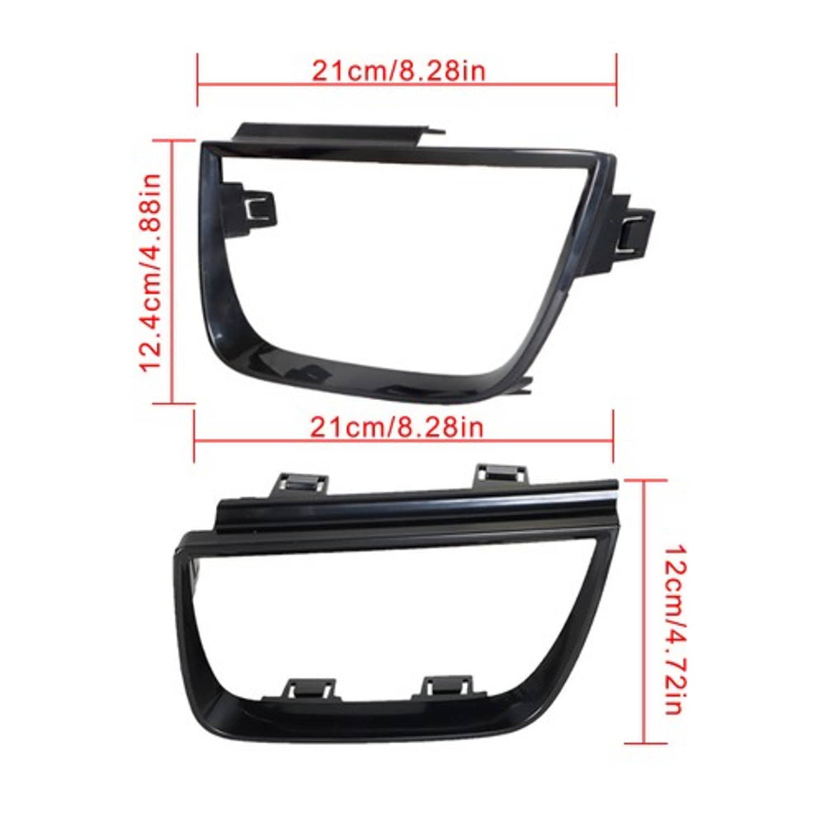 Solid Spare Set Of 4 Fit For Chevy Camaro Series 2010 - 2013 Tail Light Bezel Covers Black