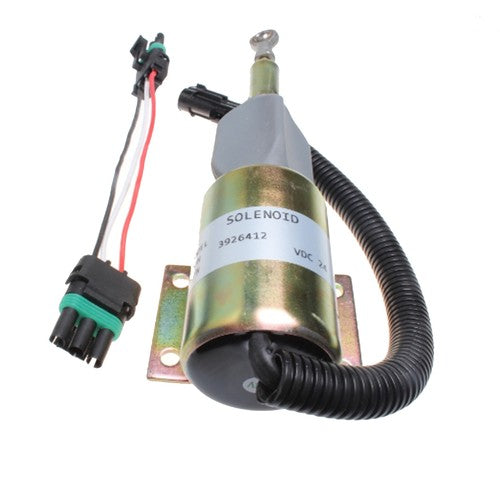 Solid Spare New 24V Fuel Shutoff Solenoid for John Deere Loaders 624H 670C 670CH 672CH