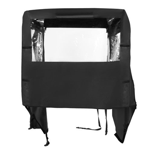 Solid Spare Black Soft Door UTV Cab Enclosure For Kawasaki Mule 600 610 4x4 XC 2005-2016