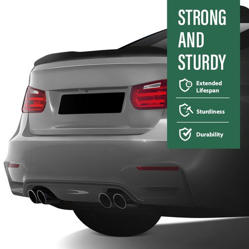 Solid Spare Gloss Black PSM Style Rear Trunk Spoiler Wing For 12-18 BMW F30 F80 335i 328i