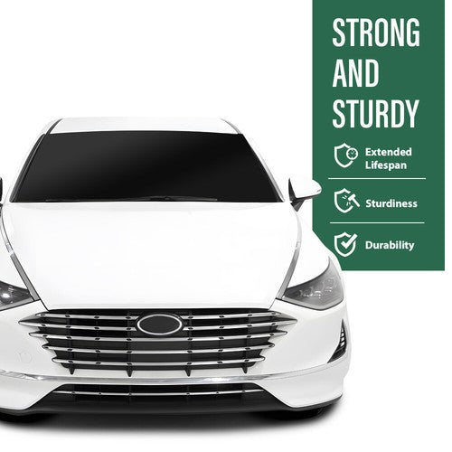 Solid Spare Fit For 20-23 Hyundai Sonata SE Hybrid Chrome Strip Front Bumper Lower Grille