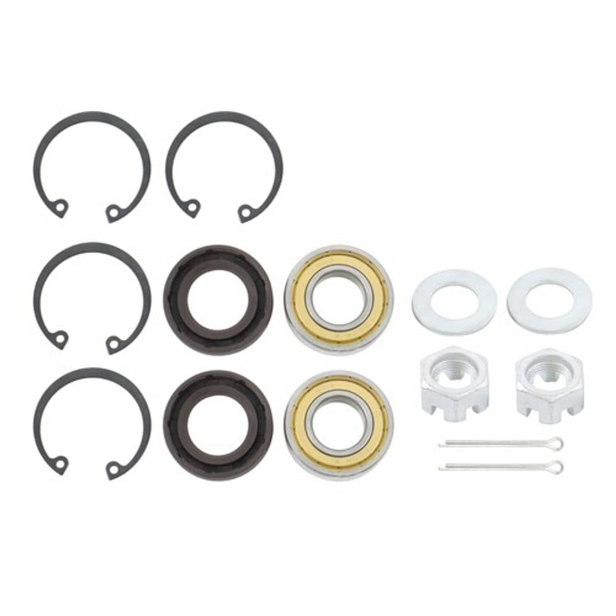 Solid Spare For EZGO RXV Golf Cart Passenger Side Rear Spline Axle Shaft w/Bearing Seal Kit