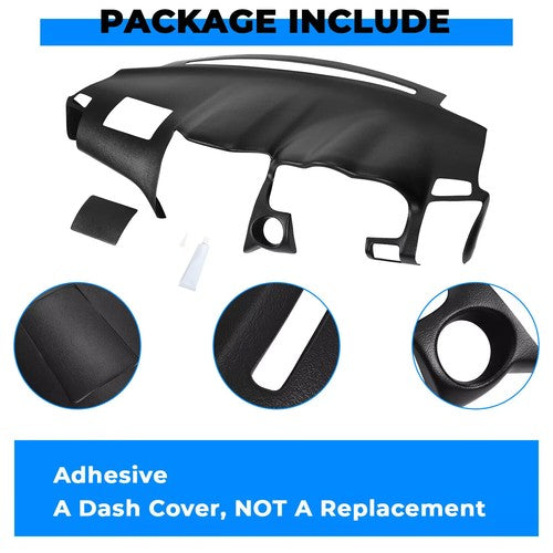Solid Spare Black Dash Cover Dashboard Overlay Cap For 2004-2009 Lexus RX350 RX400H RX330