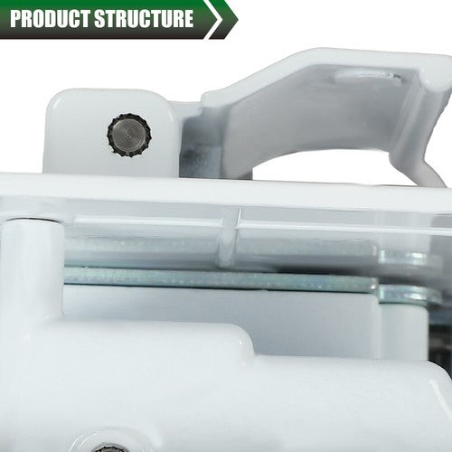 Solid Spare RV Entry Door Lock Handle Knob w/ Deadbolt Camper Travel Trailer Latch Key White