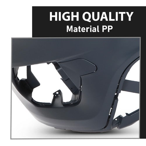 Solid Spare Front Bumper Cover Fascia Fit For 2017 2018 2019 Ford Escape W/o Sensor Holes