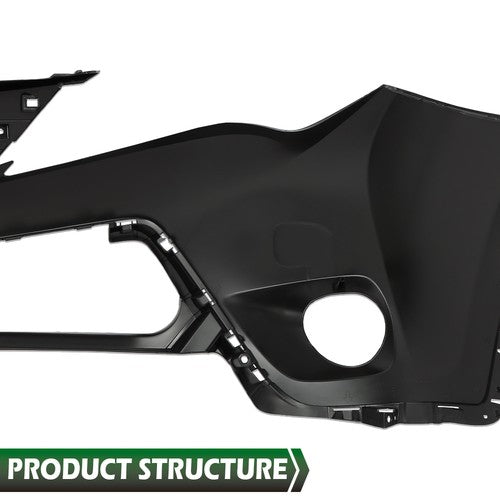 Solid Spare Front Upper Bumper Cover Fit For 2013 2014 2015 Toyota RAV4 USA Built Plastic