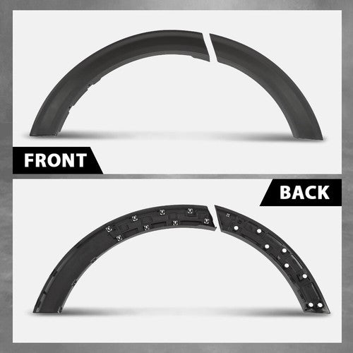 Solid Spare Fit For 2020 2021 2022 Ford Explorer Driver & Passenger Side Rear Fender Flares