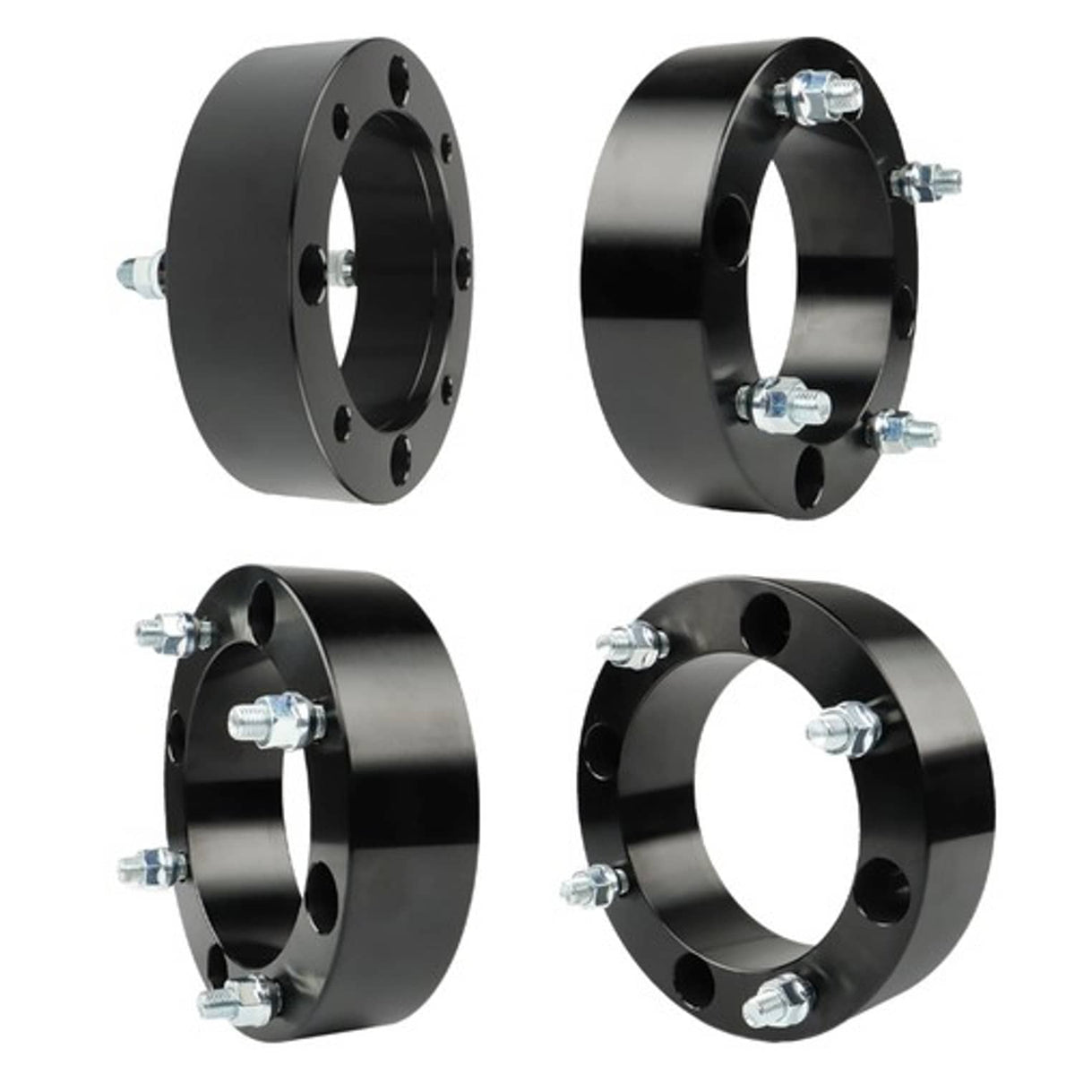 Solid Spare For Polaris Ranger RZR Wheel Spacers 4x156 2" 131mm M12x1.5 4Pcs Silver 2013+