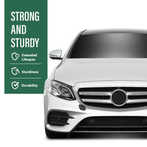 Solid Spare Fit For 17-20 Mercedes Benz E300 E350 E400 E450 Front Bumper Tow Hook Eye Cover