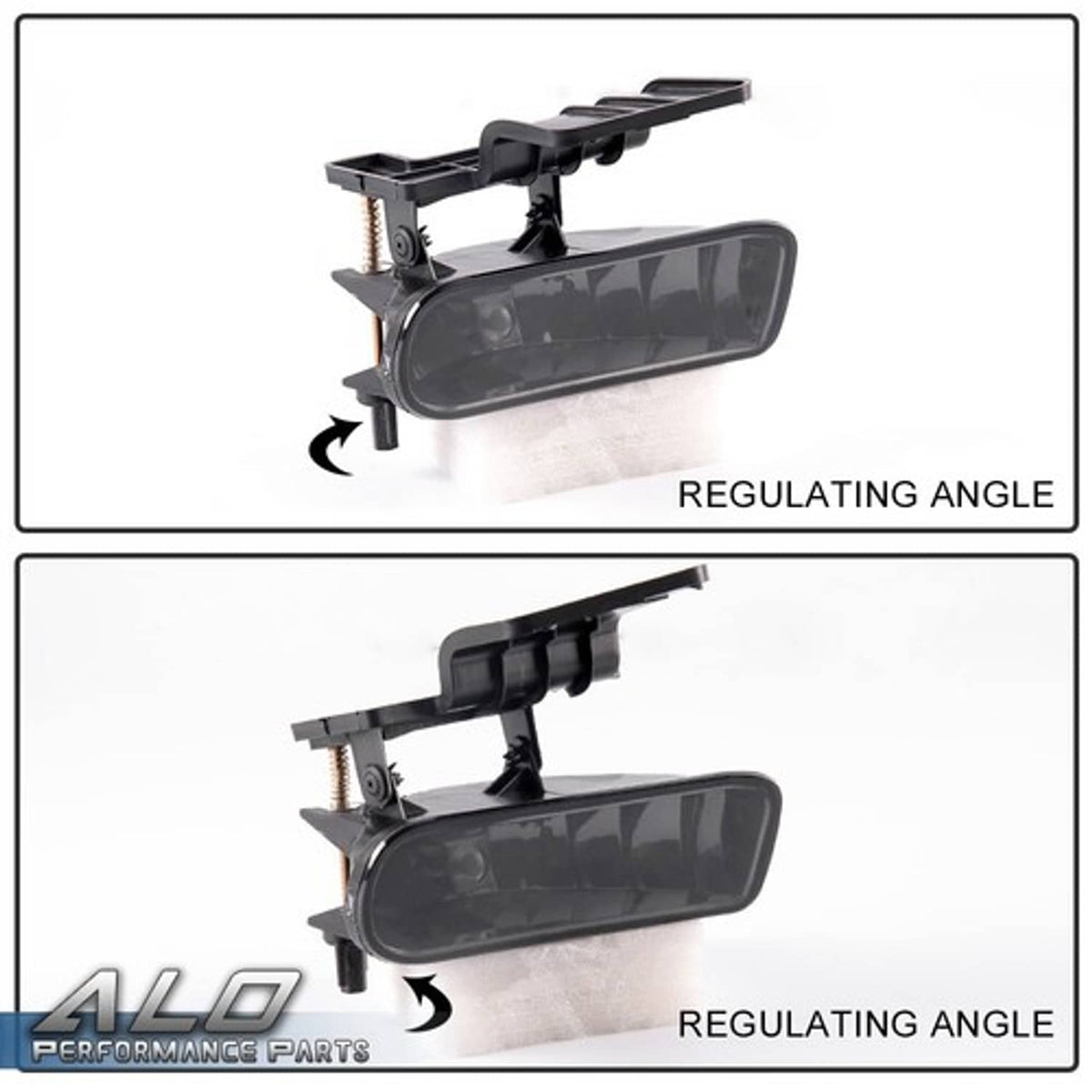 Solid Spare Fit For 99-02 Chevy Silverado Suburban Tahoe Bumper Fog Lights Smoke Lens Pair