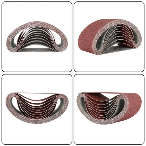 Solid Spare 10 - PACK, 4" X 24", 36-GRIT, PREMIUM A/O, X-WEIGHT SANDING BELTS