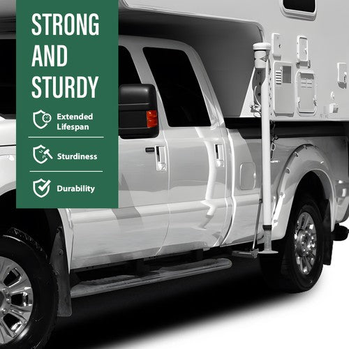 Solid Spare Front Camper Tie Downs Adjustable Fit For 11-16 Ford F250 F350 F450 Super Duty