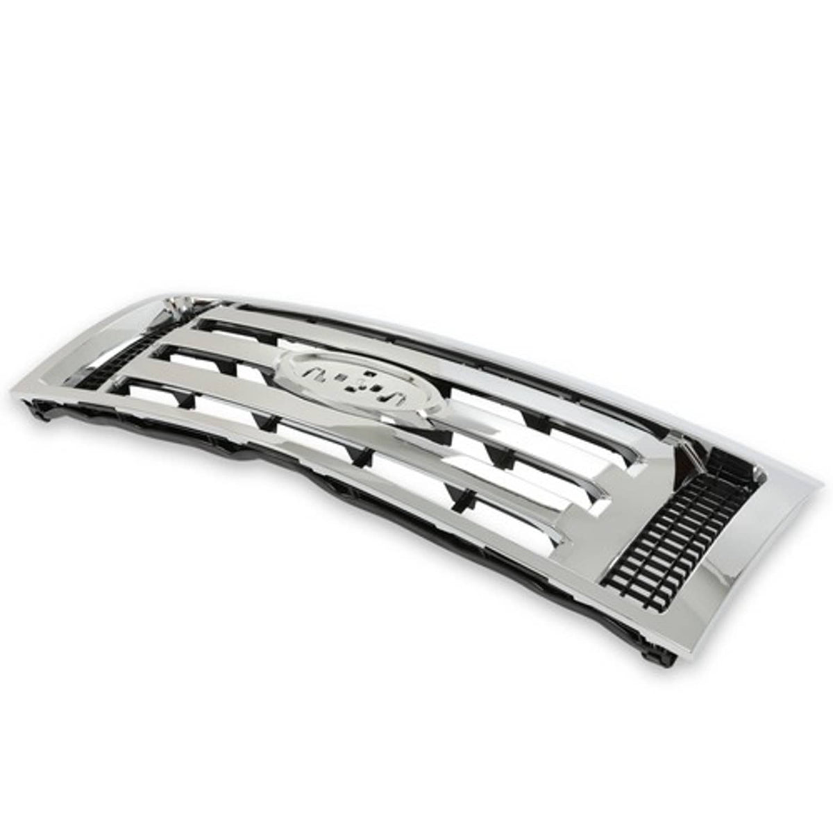 Solid Spare For 2009-2012 13 14 Ford F-150 F150 XLT Front Upper Bumper Grille Grill Chrome