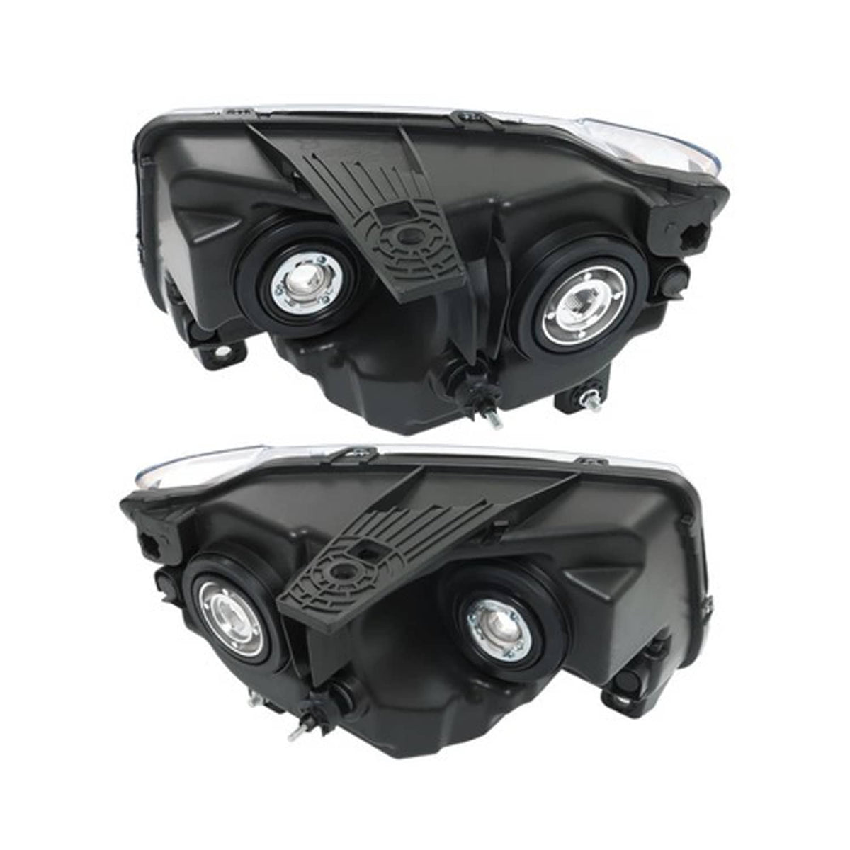Solid Spare Pair Chrome For Jeep Grand Cherokee 11-13 Compass 11-17 Headlights Halogen Clear