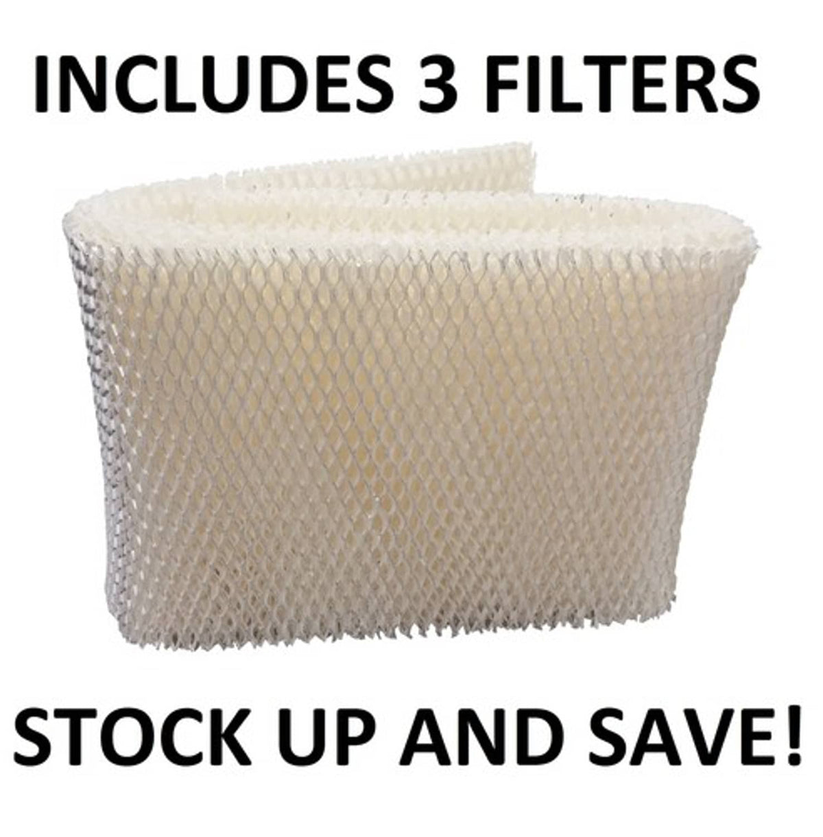 Solid Spare Humidifier Filter for Essick Air MoistAir EF1, EF21 (3 Pack)