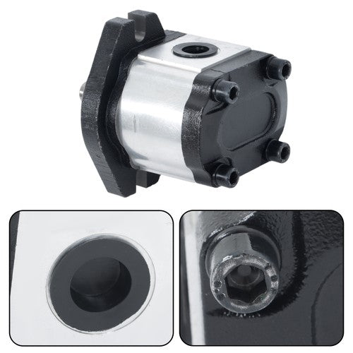 Solid Spare 5/8" Keyed Shaft,Hydraulic Gear Pump 1-4 GPM SAE A-2 Bolts CCW Cast Iron Flange