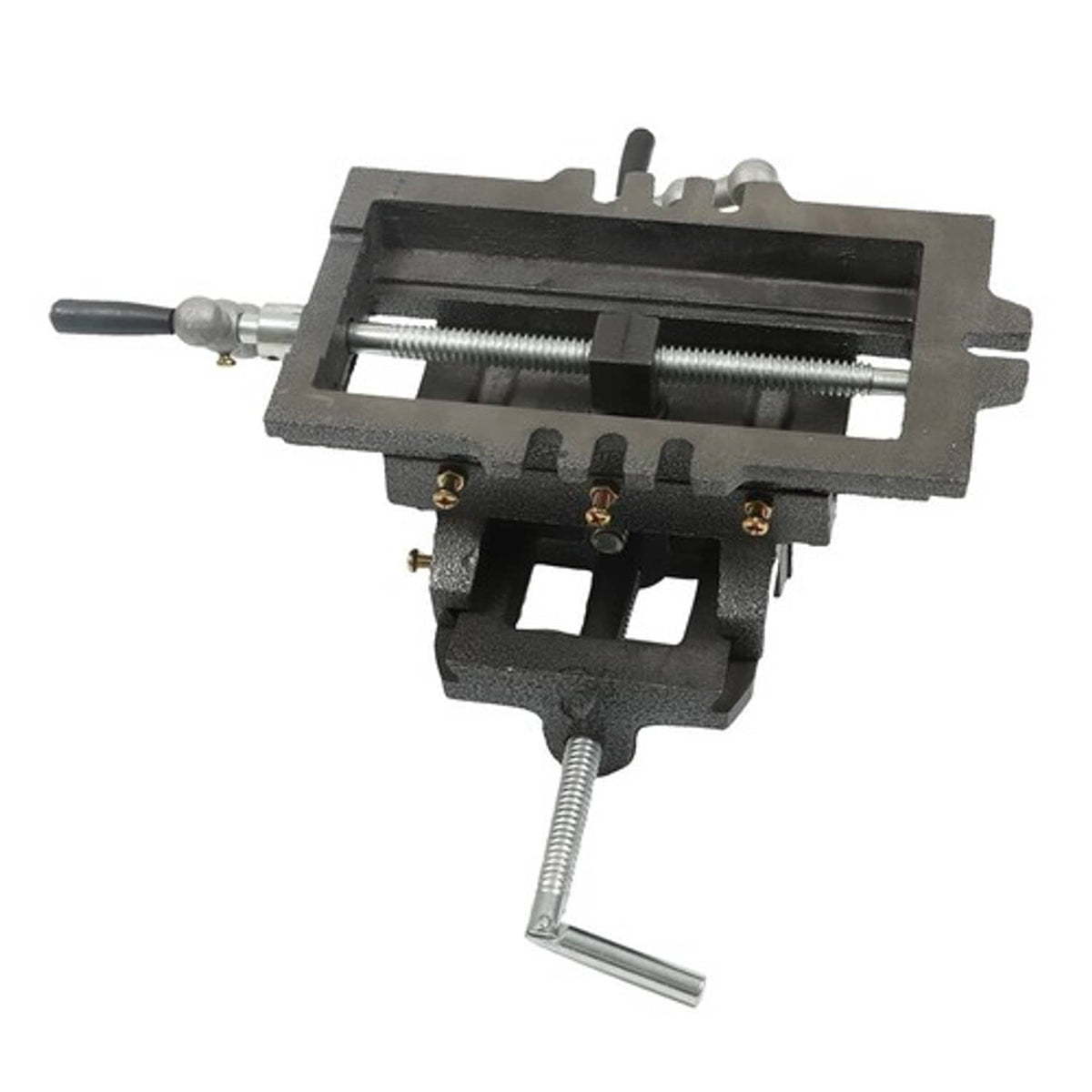 Solid Spare For Duty Sliding Drill Shop Grip Tools 5" Cross Press Vise Slide Vice Iron Heavy