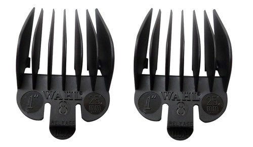 Solid Spare Wahl # 8 - 1" PLASTIC CLIPPER GUIDE COMB ATTACHMENT 2 PACK