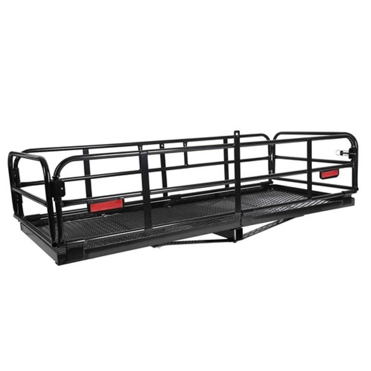 Solid Spare Folding Trailer Hitch Cargo Carrier Basket Luggage Rack w/ 2" Receiver 500 LBS
