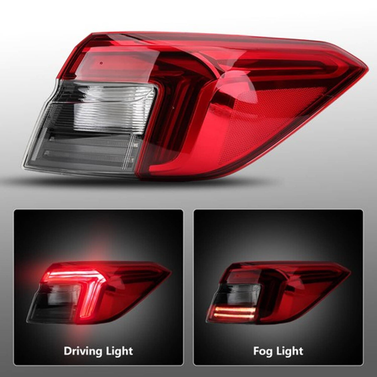 Solid Spare Set Tail Lights For 2022 2023 2024 Honda Civic Sedan Rear Lamps Outer Inner Side