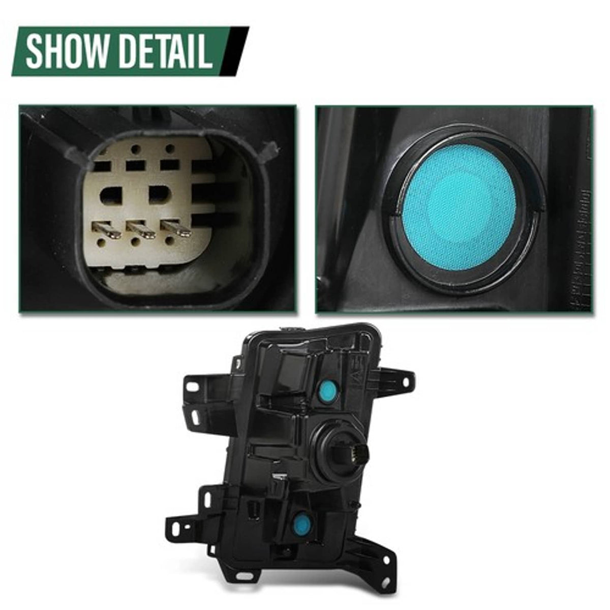 Solid Spare Fit For 2017-2020 Cadillac XT5 LED DRL Cornering Lamp Fog Light Left+Right Side