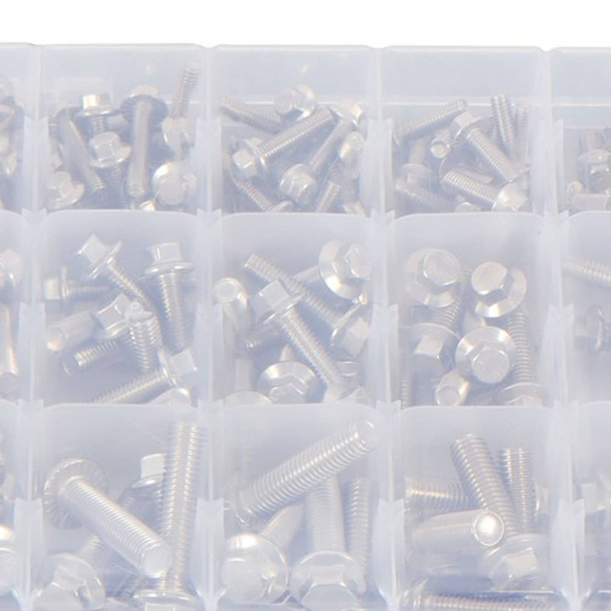 Solid Spare 245 Pcs Heavy Duty Flanged Bolts And Nuts Kit M6 M8 M10 Stainless Steel