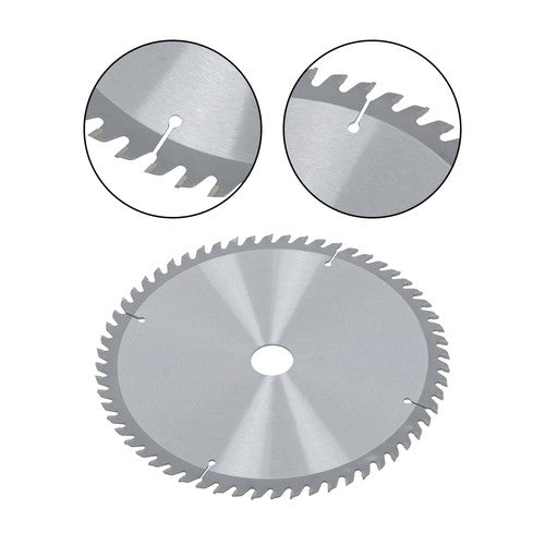 Solid Spare Industrial-Grade 10"×30mm×60T Saw Blade with Carbide Teeth, Silver Coating