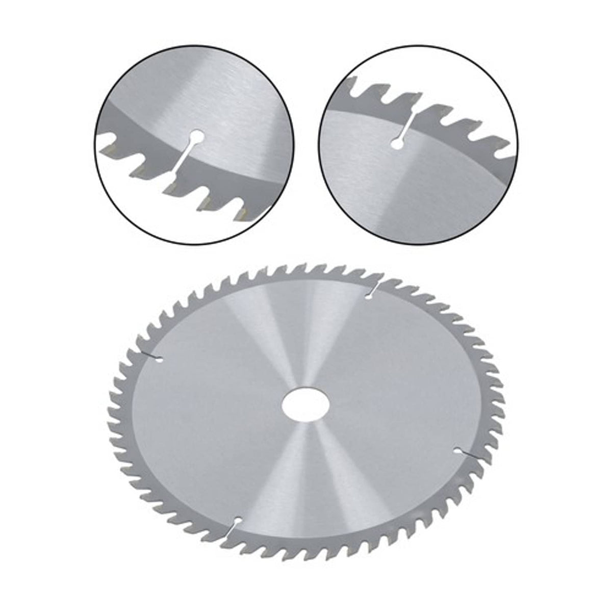 Solid Spare Industrial-Grade 10"×30mm×60T Saw Blade with Carbide Teeth, Silver Coating