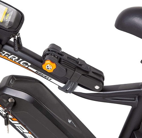 Solid Spare ECOTRIC Lock Bike Motorcycle Lock Heavy Duty Anti Theft 85cm Password Steel Bars