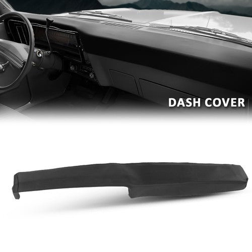 Solid Spare Fit For 69-1974 Nova Apollo Omega Pontiac Ventura TPE Dash Board Cover Cap Black