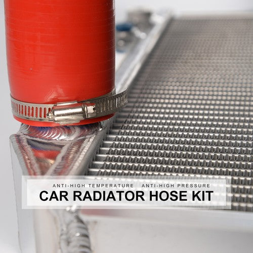 Solid Spare Fit For Renault 1985-1991 5GT R5 Turbo Red Silicone Radiator Hose Pipe Kit