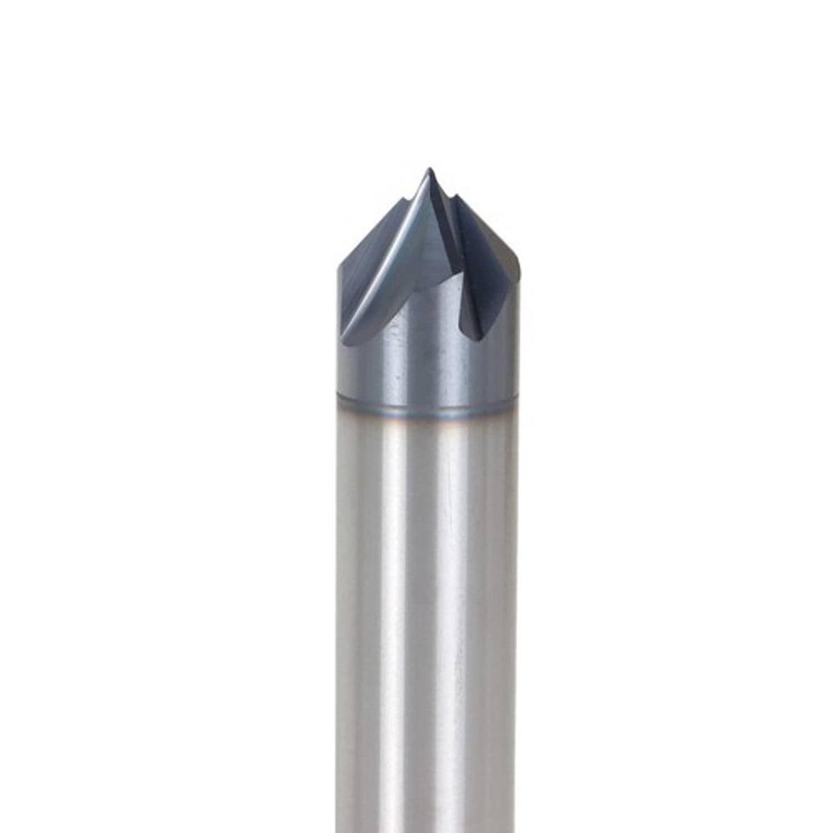 Solid Spare Double End 90 Degree 3/8" 4 Flute Carbide Chamfer Mill - Tialn Coated