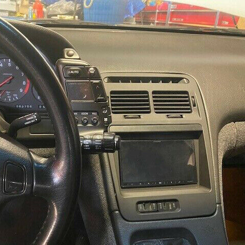 Solid Spare Double Din Car Radio Stereo Dash Kit Bezel For 1990-1999 Nissan 300ZX LHD